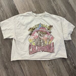 Sweet Lilac California Graphic Tee - White